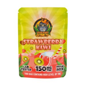 Buy Golden Monkey Extracts - Strawberry Kiwi Drink Mix 150mg THC at BudExpressNOW Online Shop