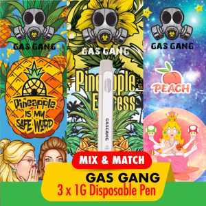 Buy Gas Gang 1G Vapes Mix and Match – 3 at BudExpressNOW Online Shop.