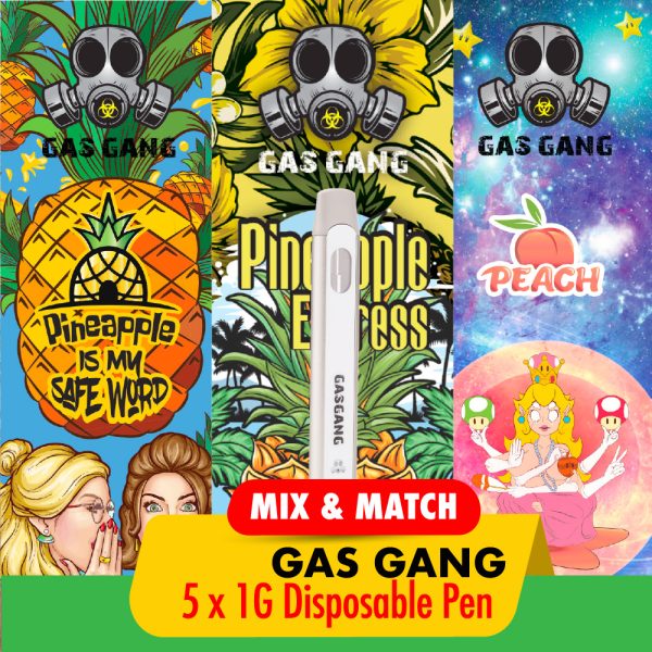 Buy Gas Gang 1G Vapes Mix and Match – 5 at BudExpressNOW Online Shop.