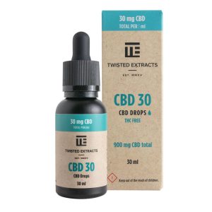 Buy Twisted Extracts 30 CBD Oil Tincture Drops 900mg (Orange Flavour) at Budexpressnow Online Shop