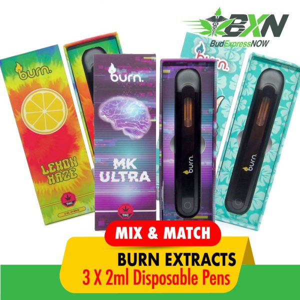 Buy Burn Extracts Disposable Pens 2ml Mix & Match 3 at Budexpressnow Online