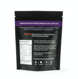 twisted single blue ras back