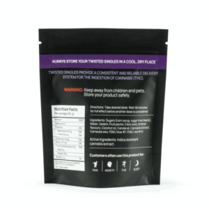 twisted single grape back