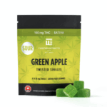 twisted single green apple