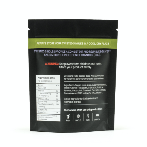 twisted single green apple back twisted single green apple back