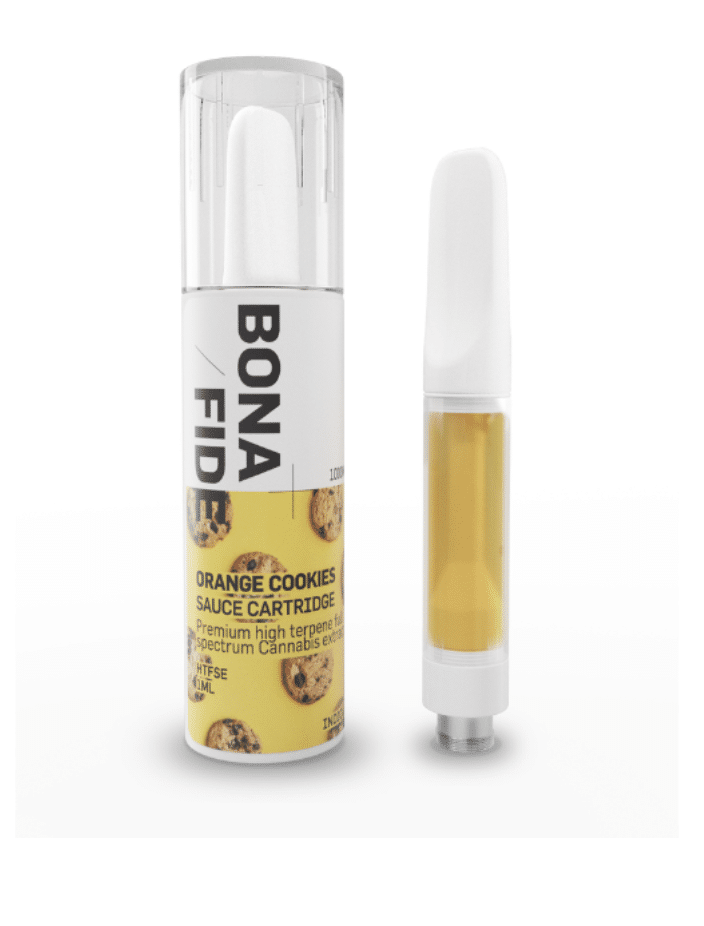 Buy Bonafide – Sauce Cartridge - Orange Cookies 1ML THC (INDICA) at BudExpressNOW Online Shop