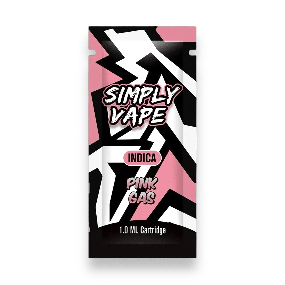 Buy Simply Vapes – THC Cartridge Pink Gas 1ML (Indica) at Budexpressnow Online Shop