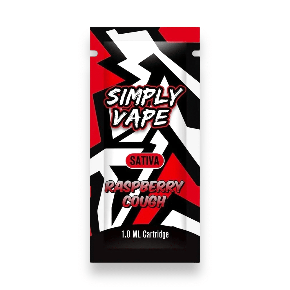 Buy Simply Vapes – THC Cartridge Raspberry Cough 1ML (Sativa) at Budexpressnow Online Shop