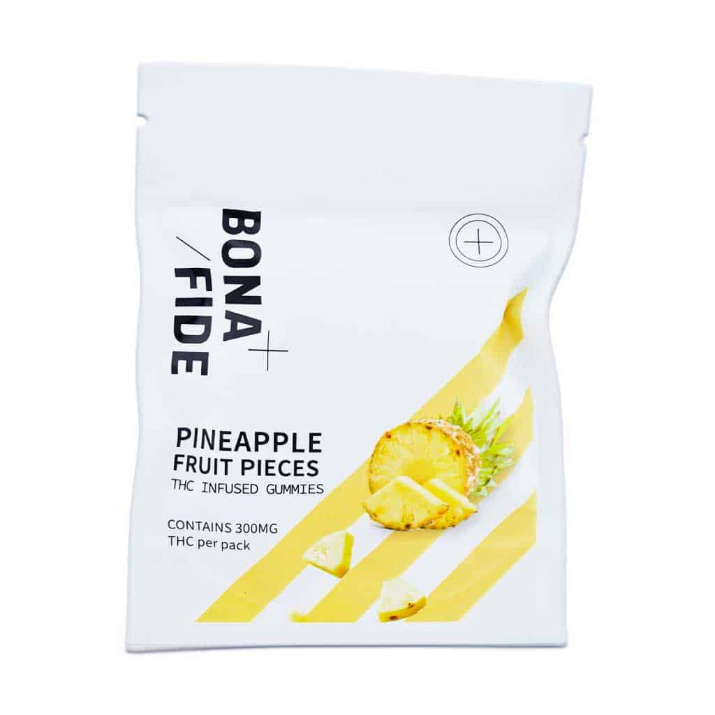 W169A1-PINEAPPLE-BONAFIDEEDIBLES Buy Bonafide – Pineapple Fruit Pieces 300mg THC Online Shop