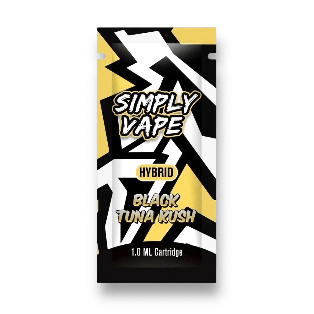 black-tuna-kush Buy Simply Vapes – THC Cartridge Black Tuna Kush 1ML (Hybrid) at Budexpressnow Online Shop
