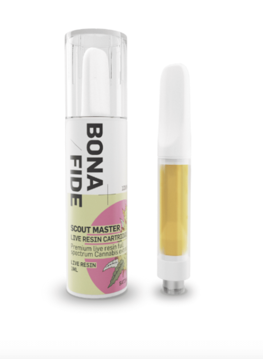 Buy Bonafide – Live Resin Cartridge - Scout Master 1ML THC at BudExpressNOW Online Shop