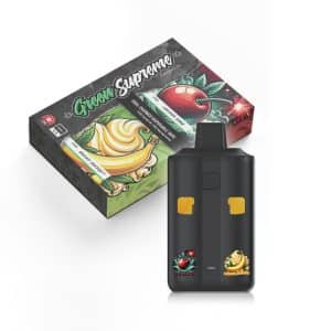 Buy Green Supreme – Dual Chamber Disposable THC Vape Pen - Cherry Bomb + Banana Sherbet (3 Grams + 3 Grams) at Budexpressnow Online Shop
