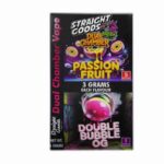 Buy Straight Goods - Dual Chamber Vape - Passion Fruit + Double Bubble OG (3 Grams + 3 Grams) at BudExpressNow Online Shop