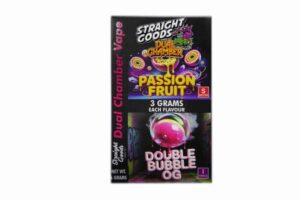Buy Straight Goods - Dual Chamber Vape - Passion Fruit + Double Bubble OG (3 Grams + 3 Grams) at BudExpressNow Online Shop
