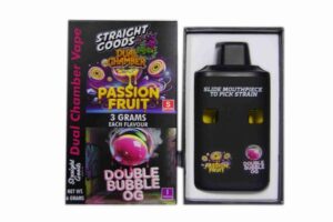 Buy Straight Goods - Dual Chamber Vape - Passion Fruit + Double Bubble OG (3 Grams + 3 Grams) at BudExpressNow Online Shop