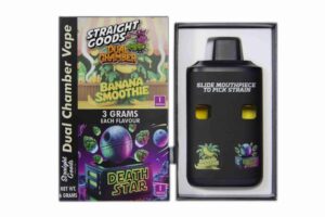 Buy Straight Goods - Dual Chamber Vape - Banana Smoothie + Death Star (3 Grams + 3 Grams) at BudExpressNow Online Shop