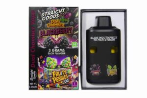 Buy Straight Goods - Dual Chamber Vape - Blackberry + Fruity Pebbles OG (3 Grams + 3 Grams) at BudExpressNow Online Shop