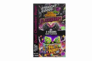 Buy Straight Goods - Dual Chamber Vape - Blackberry + Fruity Pebbles OG (3 Grams + 3 Grams) at BudExpressNow Online Shop