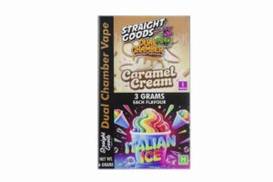 Buy Straight Goods - Dual Chamber Vape - Caramel Cream + Italian Ice (3 Grams + 3 Grams) at BudExpressNow Online Shop