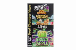 Buy Straight Goods - Dual Chamber Vape - Caribbean Pineapple + Green Apple (3 Grams + 3 Grams) at BudExpressNow Online Shop