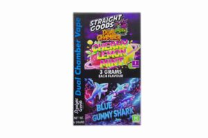 Buy Straight Goods - Dual Chamber Vape - Cherry Lemon Mint + Blue Gummy Shark (3 Grams + 3 Grams) at BudExpressNow Online Shop