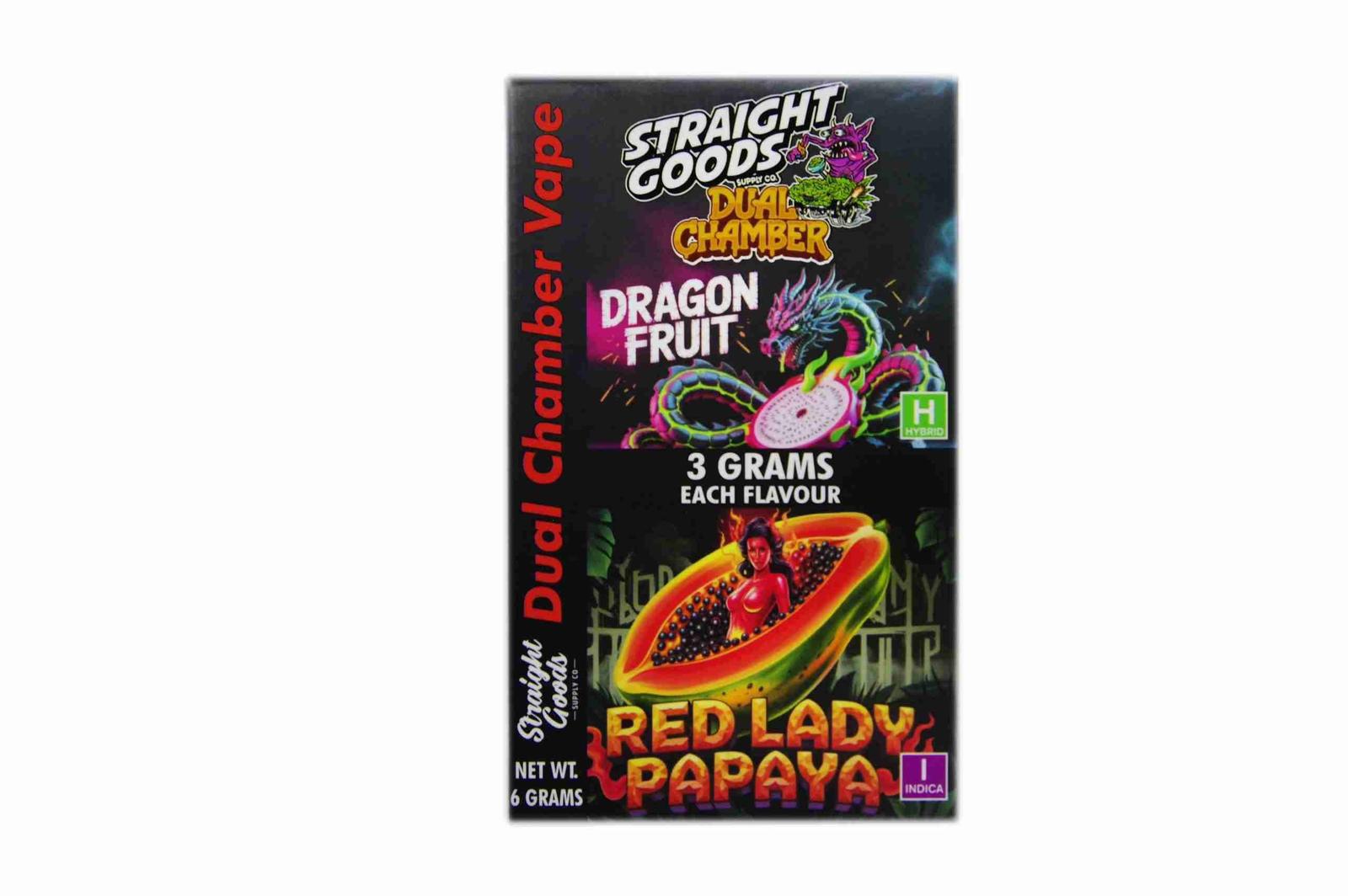 dragon fruit and red lady papaya Buy Straight Goods - Dual Chamber Vape - Dragon Fruit + Red Lady Papaya (3 Grams + 3 Grams) at BudExpressNow Online Shop