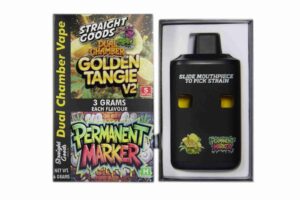 Buy Straight Goods - Dual Chamber Vape - Golden Tangie V2 + Permanent Marker (3 Grams + 3 Grams) at BudExpressNow Online Shop