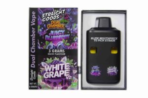 Buy Straight Goods - Dual Chamber Vape - Juicy Blueberry + White Grape V2 (3 Grams + 3 Grams) at BudExpressNow Online Shop