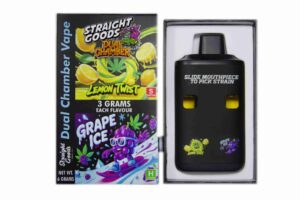 Buy Straight Goods - Dual Chamber Vape - Lemon Twist + Grape Ice (3 Grams + 3 Grams) at BudExpressNow Online Shop