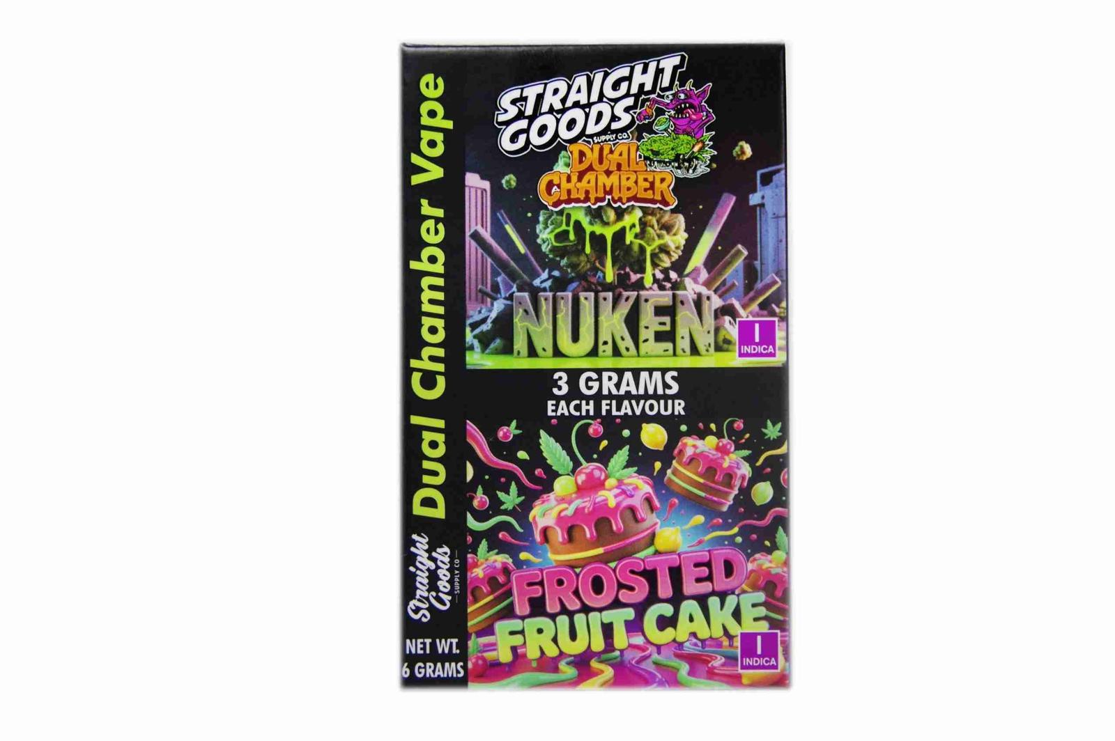 nuken and ffc.jpeg Buy Straight Goods - Dual Chamber Vape - Nuken + Frosted Fruit Cake (3 Grams + 3 Grams) at BudExpressNow Online Shop