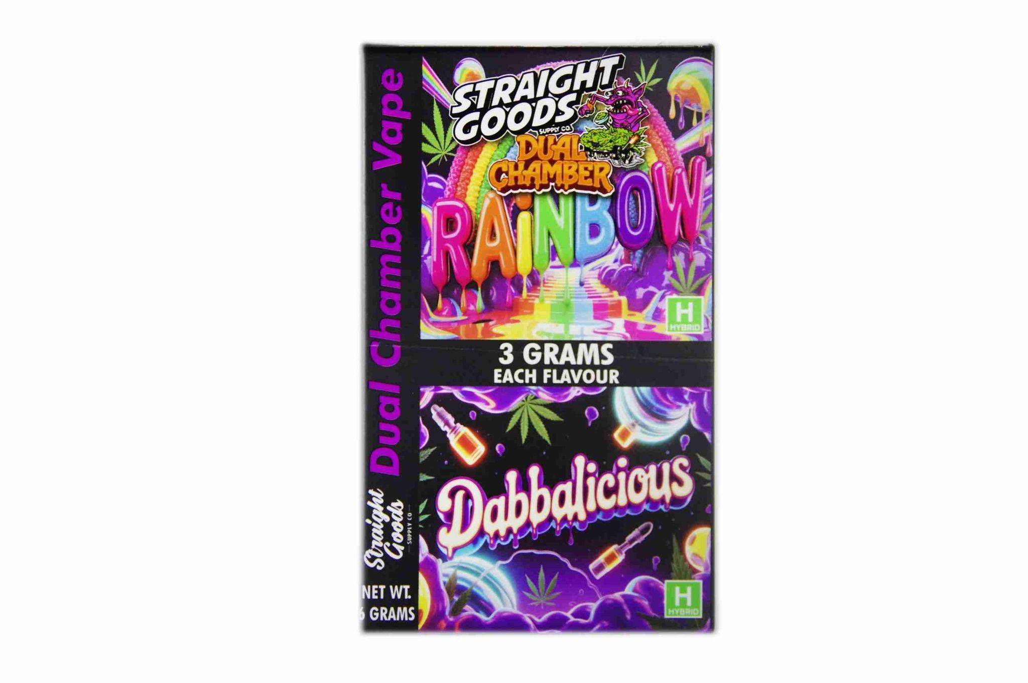 Buy Straight Goods - Dual Chamber Vape - Rainbow + Dabbalicious (3 Grams + 3 Grams) at BudExpressNow Online Shop
