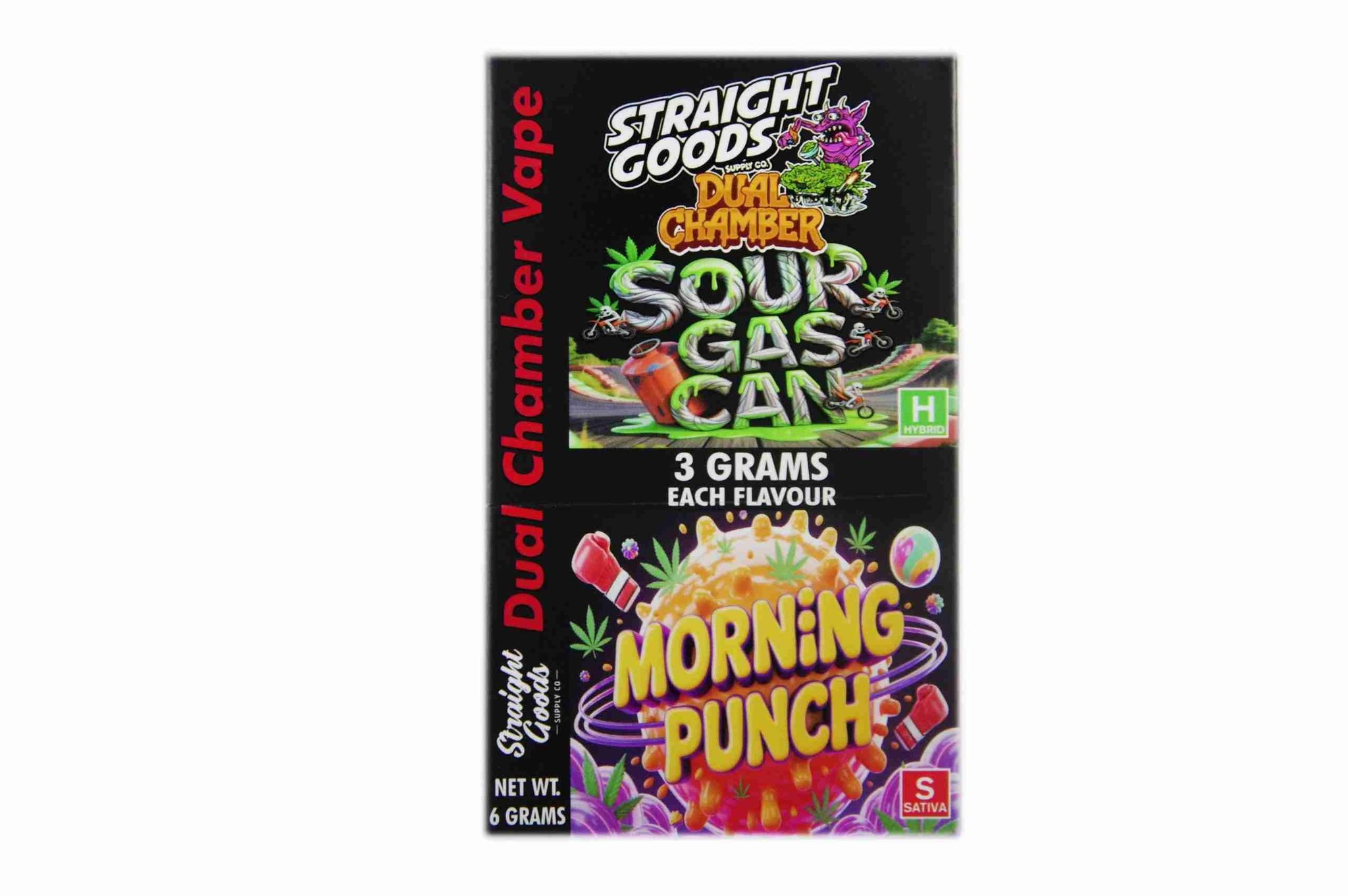 Buy Straight Goods - Dual Chamber Vape - Sour Gascan + Morning Punch (3 Grams + 3 Grams) at BudExpressNow Online Shop