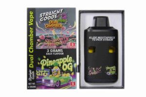 Buy Straight Goods - Dual Chamber Vape - Strawberry Mimosa+ Pineapple OG (3 Grams + 3 Grams) at BudExpressNow Online Shop