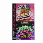 Buy Straight Goods - Dual Chamber Vape - Strawberry Cheesecake + Sweet Watermelon (3 Grams + 3 Grams) at BudExpressNow Online Shop