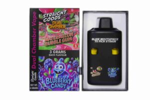 Buy Straight Goods - Dual Chamber Vape - Watermelon Bubblegum + Blueberry Candy (3 Grams + 3 Grams) at BudExpressNow Online Shop