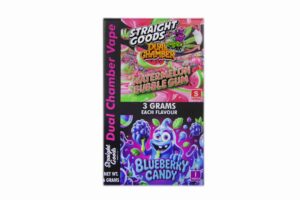 Buy Straight Goods - Dual Chamber Vape - Watermelon Bubblegum + Blueberry Candy (3 Grams + 3 Grams) at BudExpressNow Online Shop