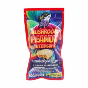 Buy Higher Fire Extracts - Mushroom Peanut Butter Chocolate Cups - Strawberry & Cream 5000MG at BudExpressNow Online Shop
