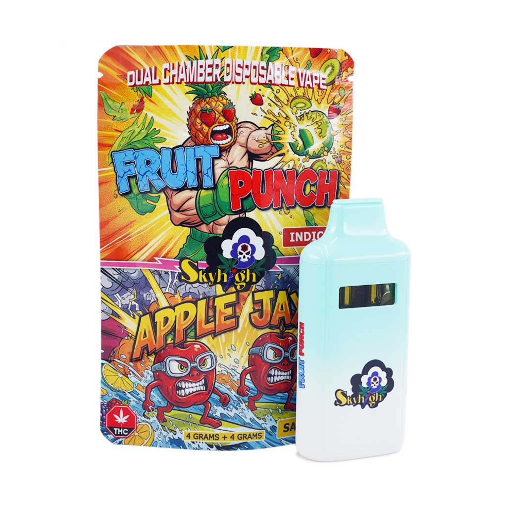 Buy Sky High Extract - Dual Chamber Vape - Fruit Punch (Indica) + Apple Jax (Sativa) - (4 Grams + 4 Grams) at BudExpressNow Online Shop