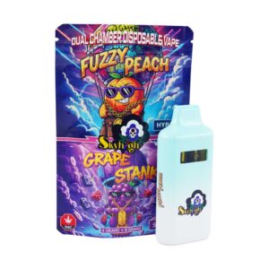 Buy Sky High Extract - Dual Chamber Vape - Fuzzy Peach (Hybrid)+ Grape Stank (Sativa) - (4 Grams + 4 Grams) at BudExpressNow Online Shop