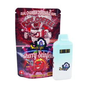 Buy Sky High Extract - Dual Chamber Vape - Puff of Coffee (Indica) + Cherry Seinfeld (Hybrid) - (4 Grams + 4 Grams) at BudExpressNow Online Shop