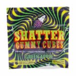 Buy Higher Fire Extracts - Shatter Gummy Cubes - Green Apple 2500mg THC at BudExpressNow Online Shop