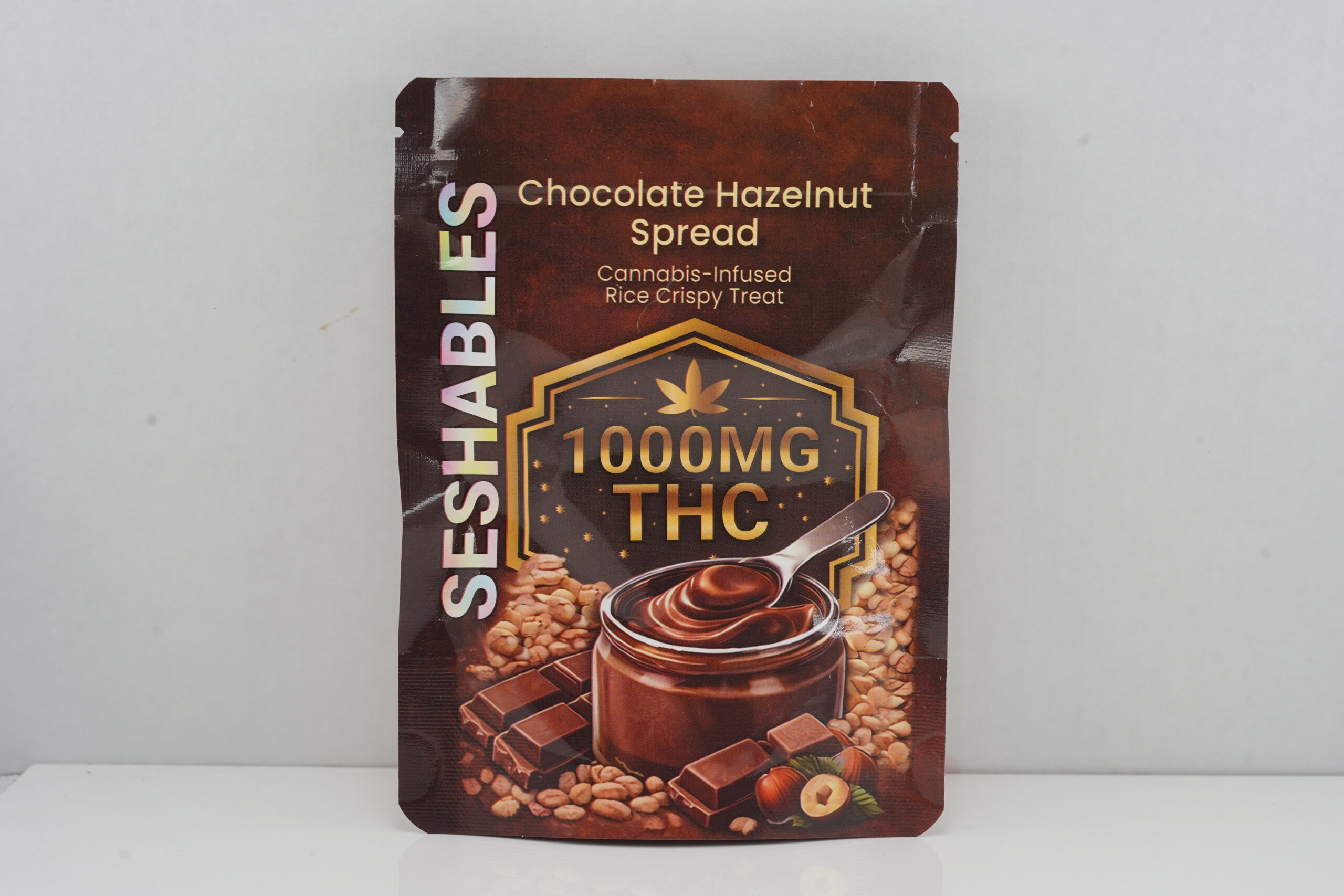Buy Seshables Rice Crispy - Chocolate Hazelnut Spread 1000mg THC at BudExpressNow Online Shop