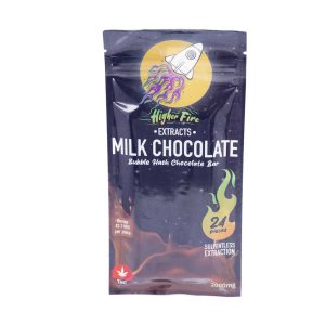Buy Higher Fire Extracts - Bubble Hash Chocolate Bar - Milk 2000mg THC at BudExpressNow Online Shop