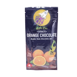 Buy Higher Fire Extracts - Bubble Hash Chocolate Bar - Orange 1000mg THC at BudExpressNow Online Shop