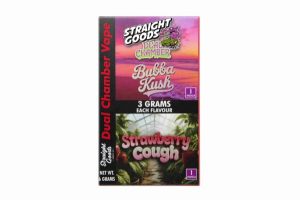 Buy Straight Goods - Dual Chamber Disposable Vape - Bubba Kush + Strawberry Cough (3+3 Gram) at BudExpressNow Online Shop