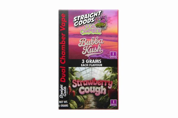 Buy Straight Goods - Dual Chamber Disposable Vape - Bubba Kush + Strawberry Cough (3+3 Gram) at BudExpressNow Online Shop Buy Straight Goods - Dual Chamber Disposable Vape - Bubba Kush + Strawberry Cough (3+3 Gram) at BudExpressNow Online Shop