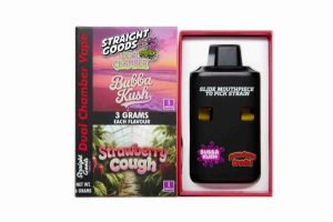 Buy Straight Goods - Dual Chamber Disposable Vape - Bubba Kush + Strawberry Cough (3+3 Gram) at BudExpressNow Online Shop